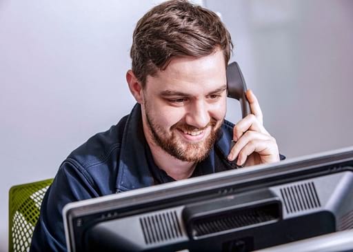 Person on phone
