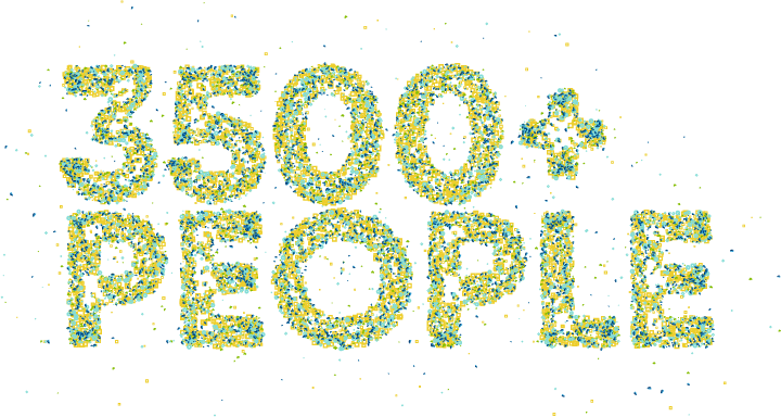 Over 3500 people