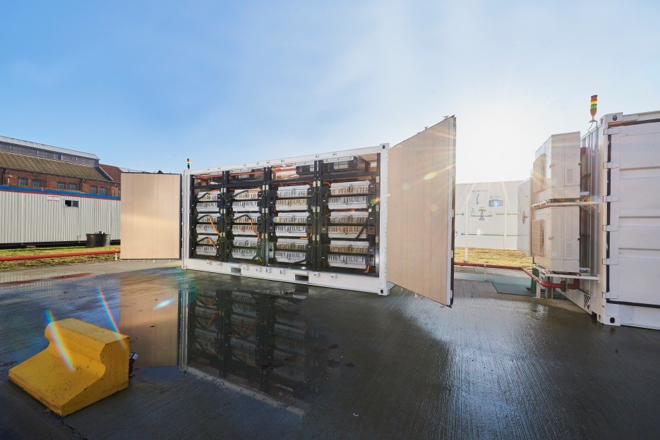 Connected Energy second-life battery energy storage system, E-STOR. Image courtesy of Connected Energy.