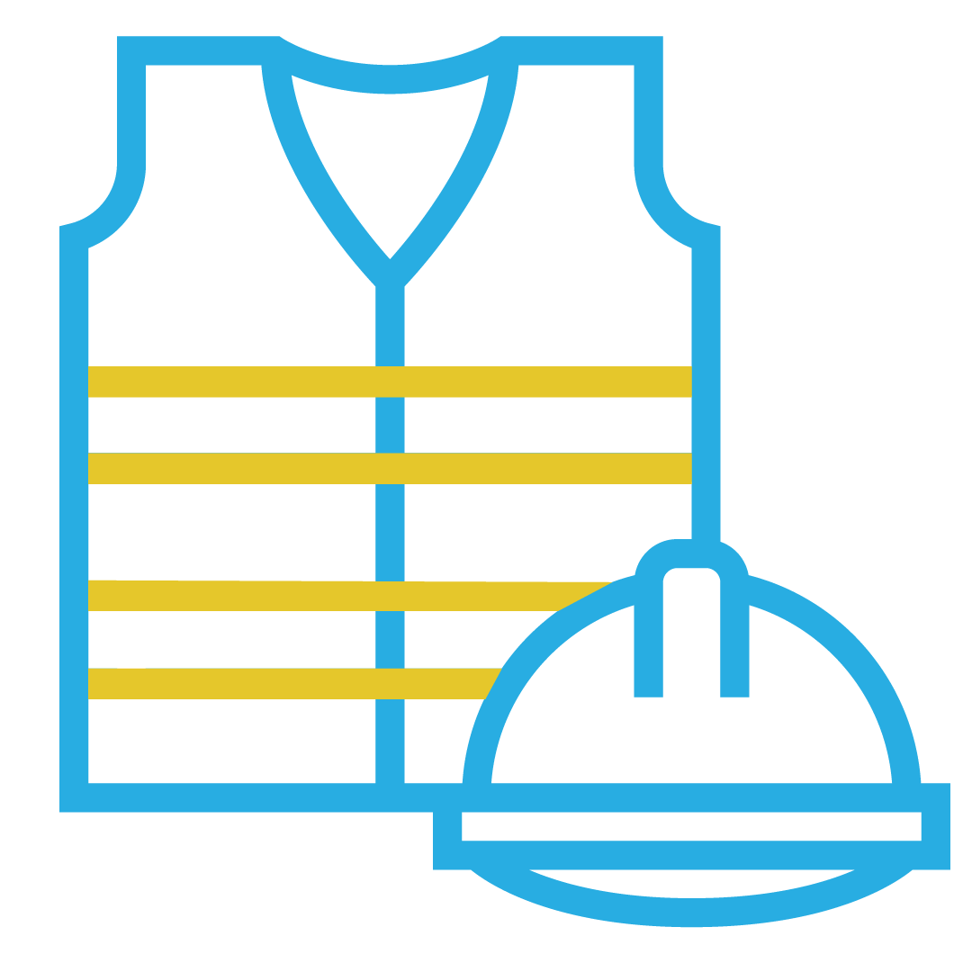 Safety health environment and quality icon